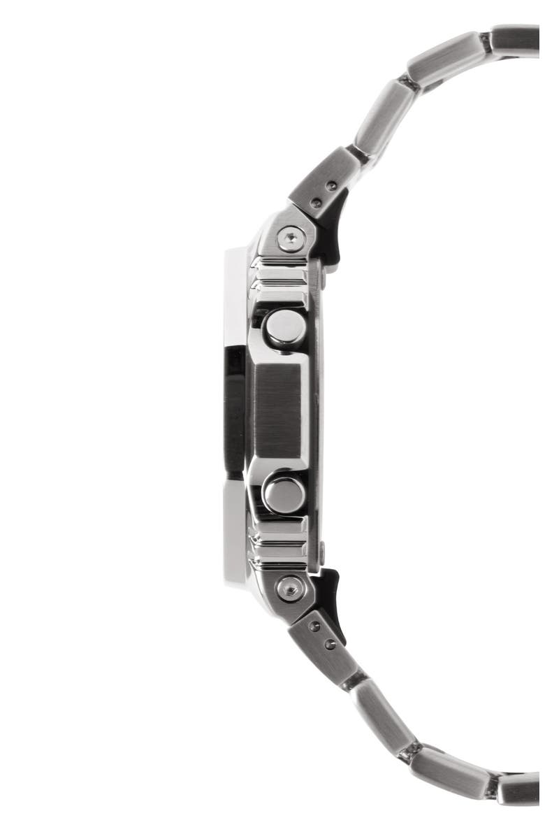 G-Steel GM2110D-8A Green Ana-Digi Bracelet Watch, 49.3mm x 44.4mm, Alternate, color, SILVER/ TEAL
