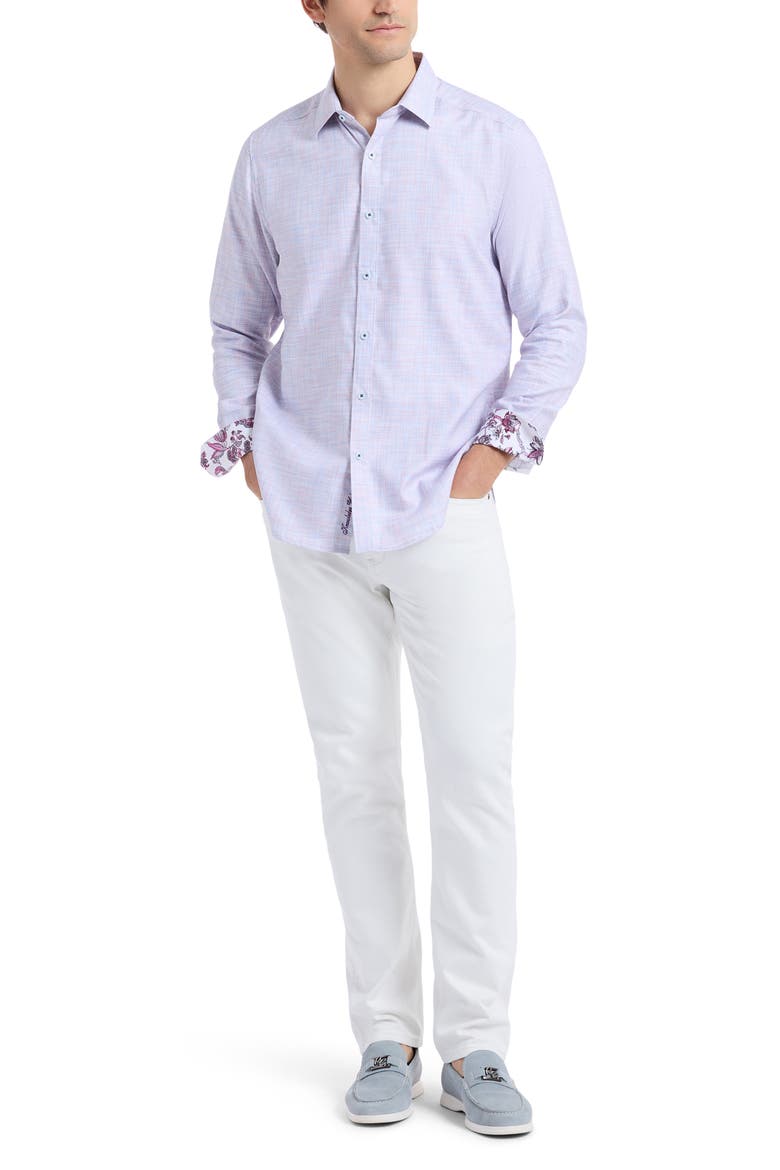 Edison Print Button-Up Shirt, Alternate, color, MULTI