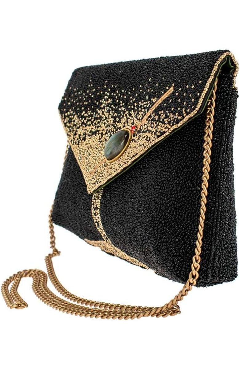 Mary Frances Accessories Olive You Crossbody Handbag, Alternate, color, Black