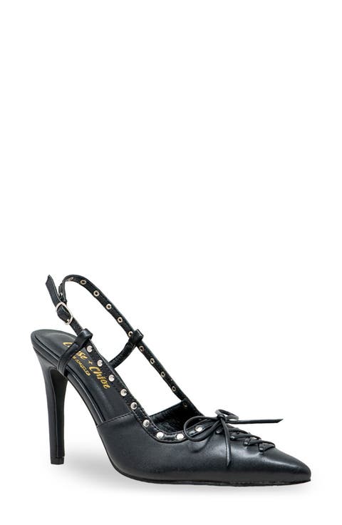 Amalia Stud Slingback Pointed Toe Pump (Women)