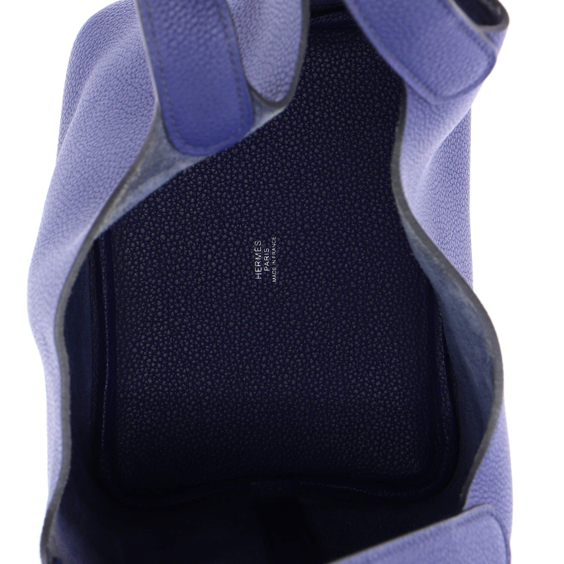 Pre-Owned Hermes Picotin Lock Bag Maurice PM, Alternate, color, Bleu Saphir