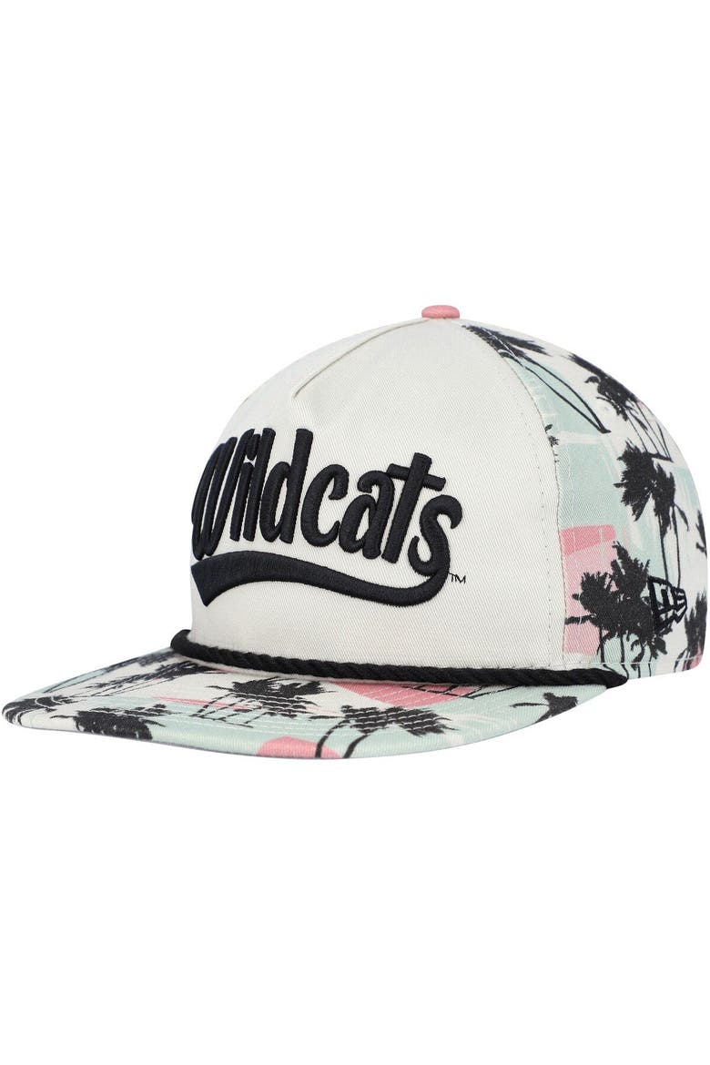 Men's New Era Cream Kentucky Wildcats High Tide Golfer Snapback Hat, Alternate, color, Cream
