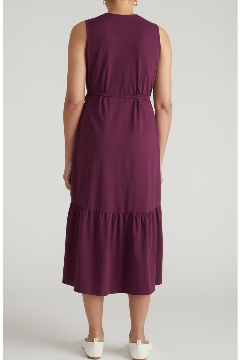 Twirl Tiered Wrap Dress, Alternate, color, GAMAY