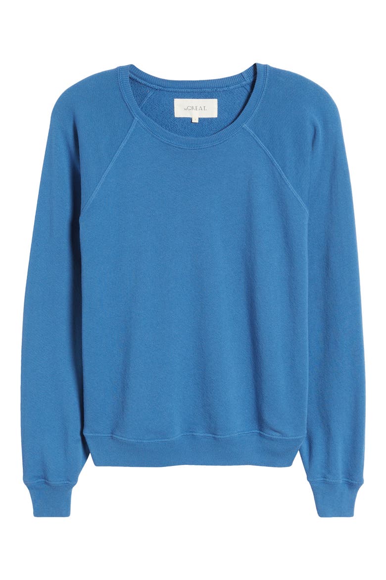 The Shrunken Sweatshirt, Alternate, color, GLACIER BLUE