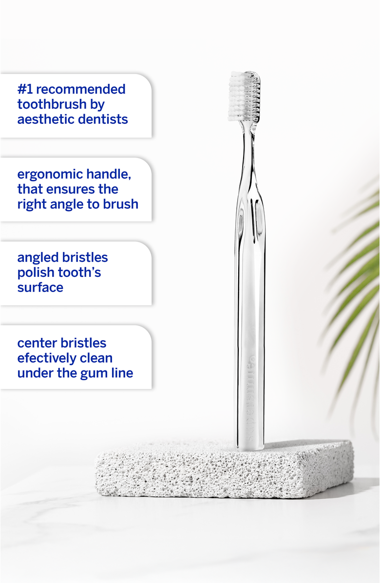 Supersmile Crystal Collection 45° Toothbrush, Alternate, color, White Coral