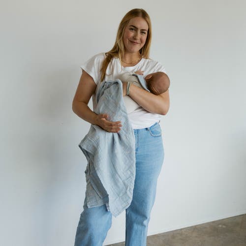 Parker Baby Co. Swaddle Set In Gray