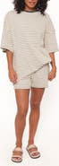 Petal & Pup Hellen Stripe Knit Cotton Top & Shorts Set