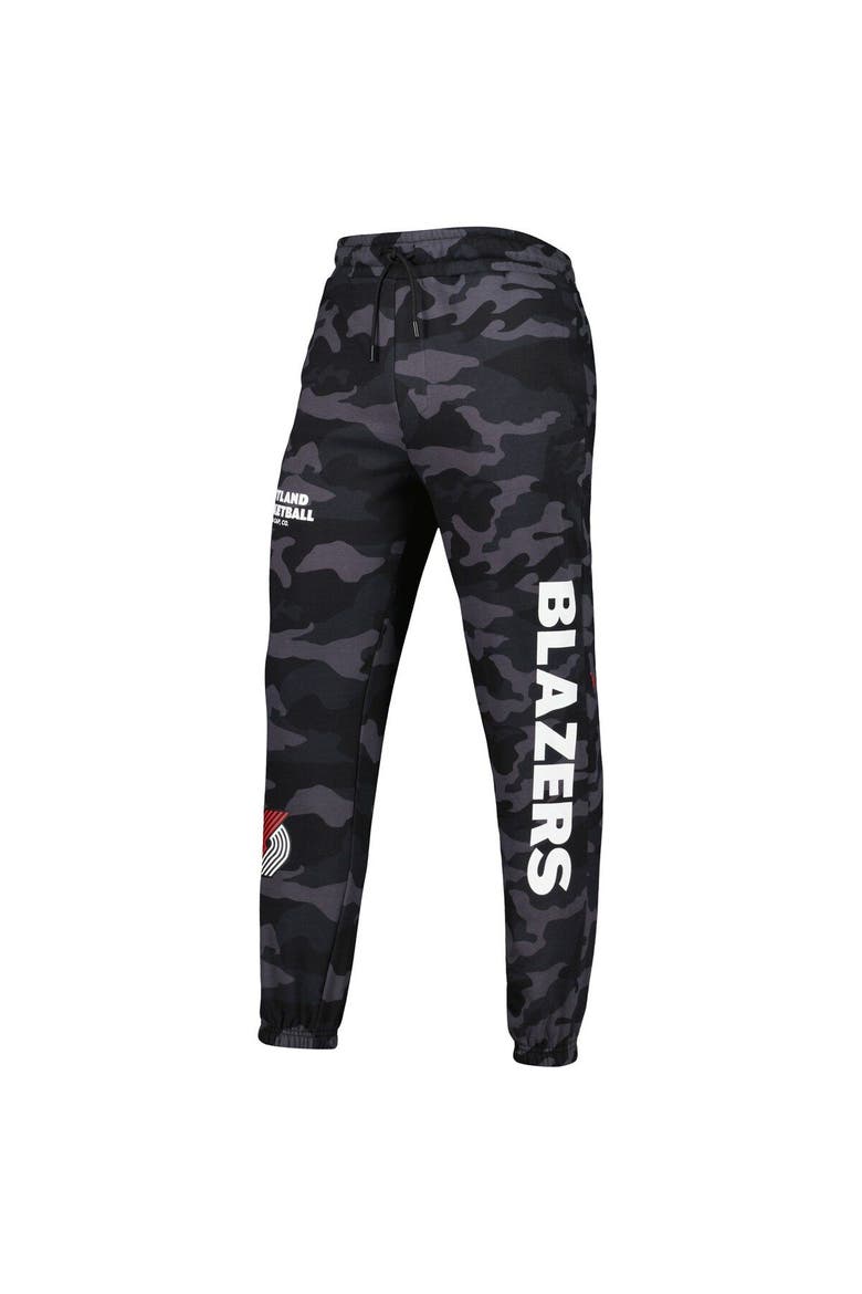 Men's New Era Black/Camo Portland Trail Blazers Tonal Joggers, Alternate, color, Black