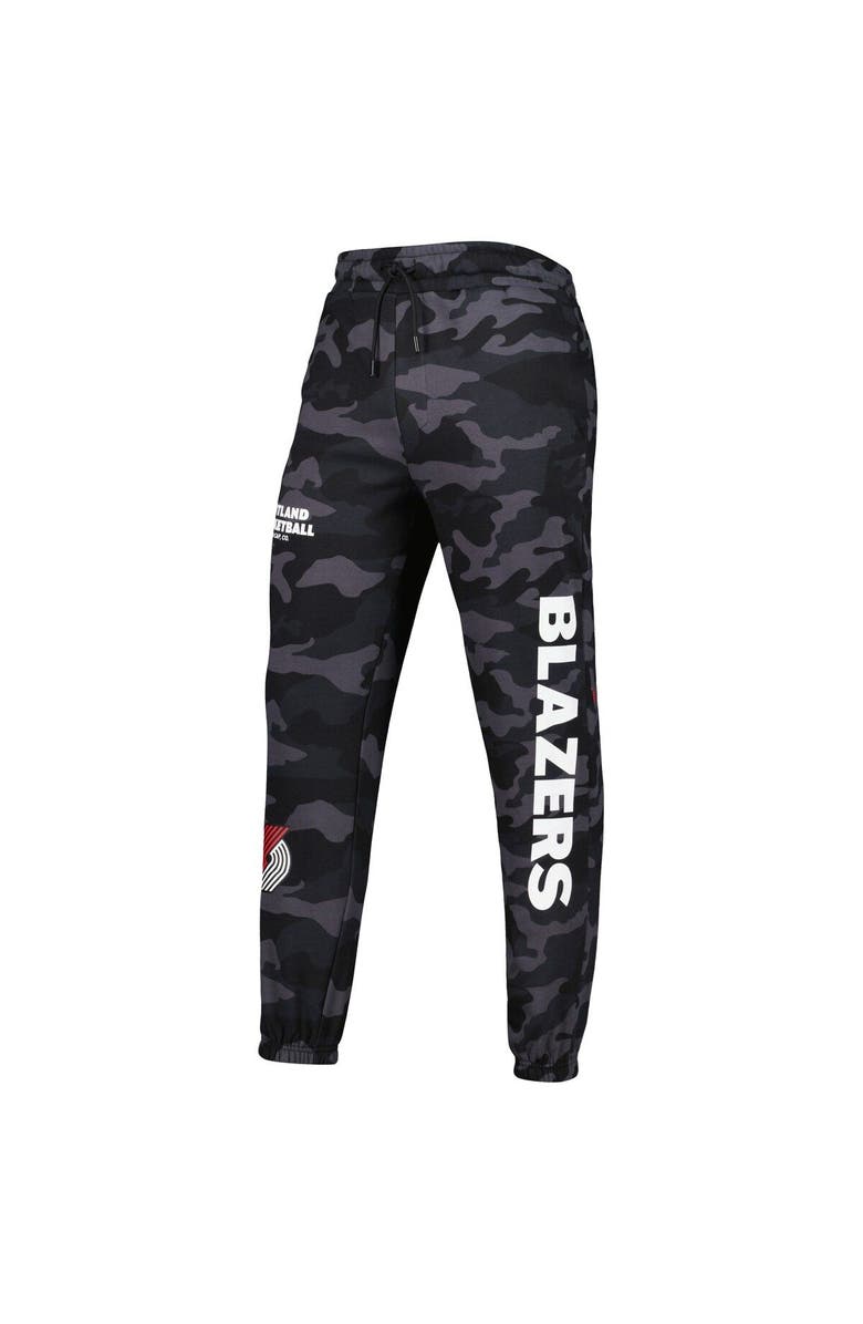 New Era Men's New Era Black/Camo Portland Trail Blazers Tonal Joggers, Alternate, color, Black