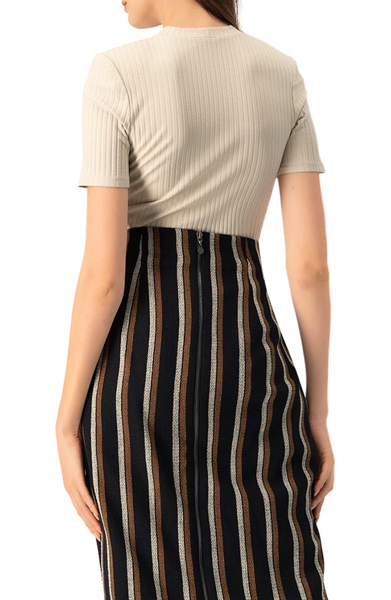 IVONNE Puffed Shoulder Natural Top, Alternate, color, Natural