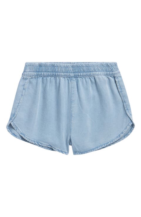 Kids' Dolphin Hem Denim Shorts (Big Kid)