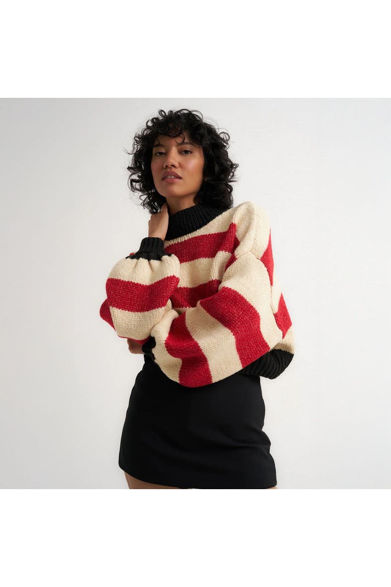Bellamy Crop Pull Over Sweater - Women's, Alternate, color, Multi
