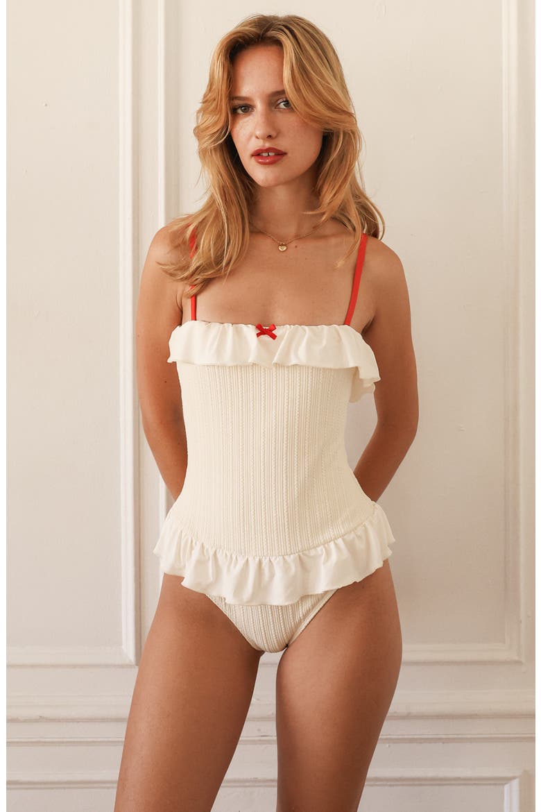 Marisol One Piece, Main, color, Gardenia Pointelle