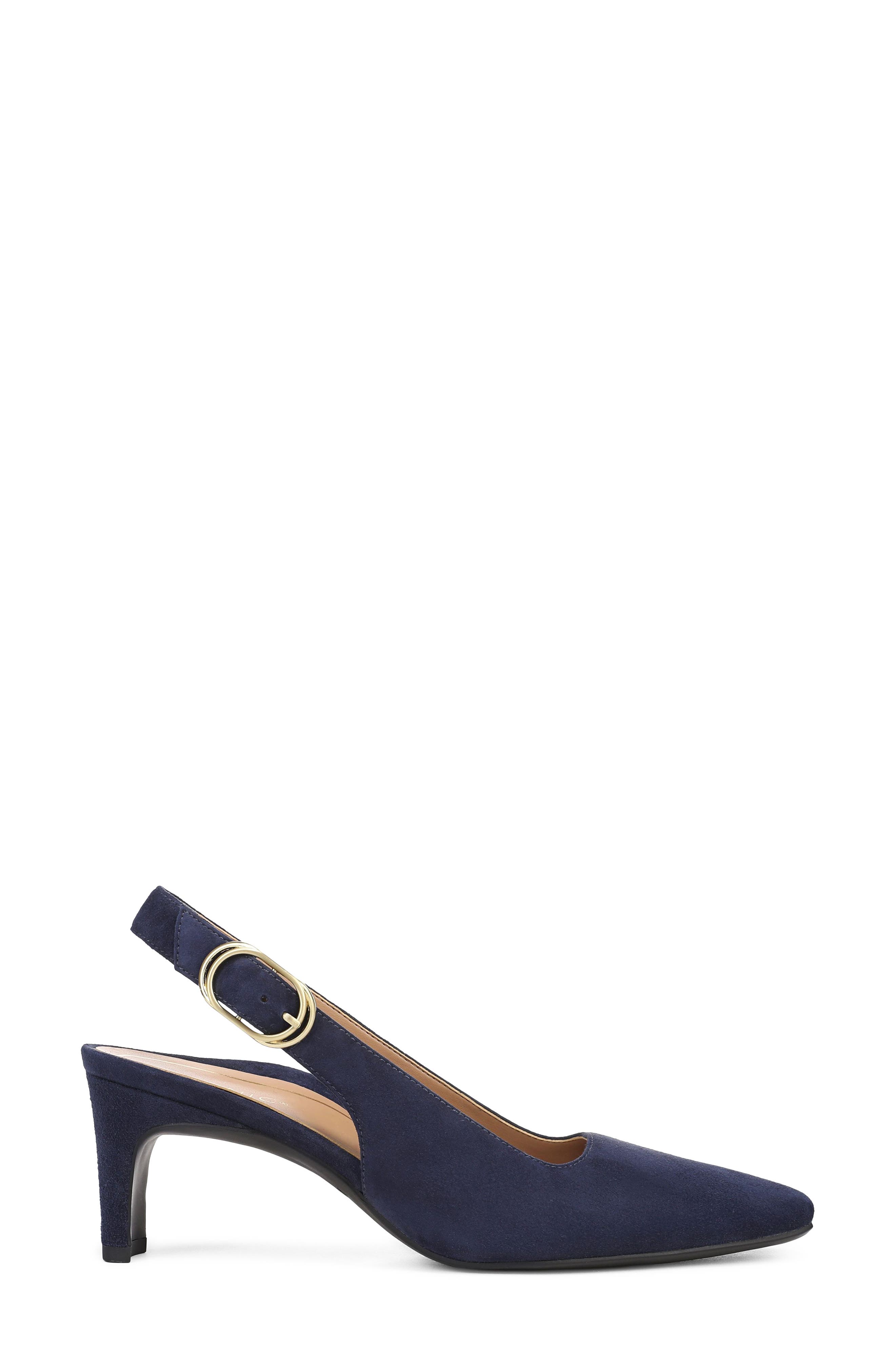 Stella Slingback Pump, Alternate, color, NAVY BLAZER SUEDE