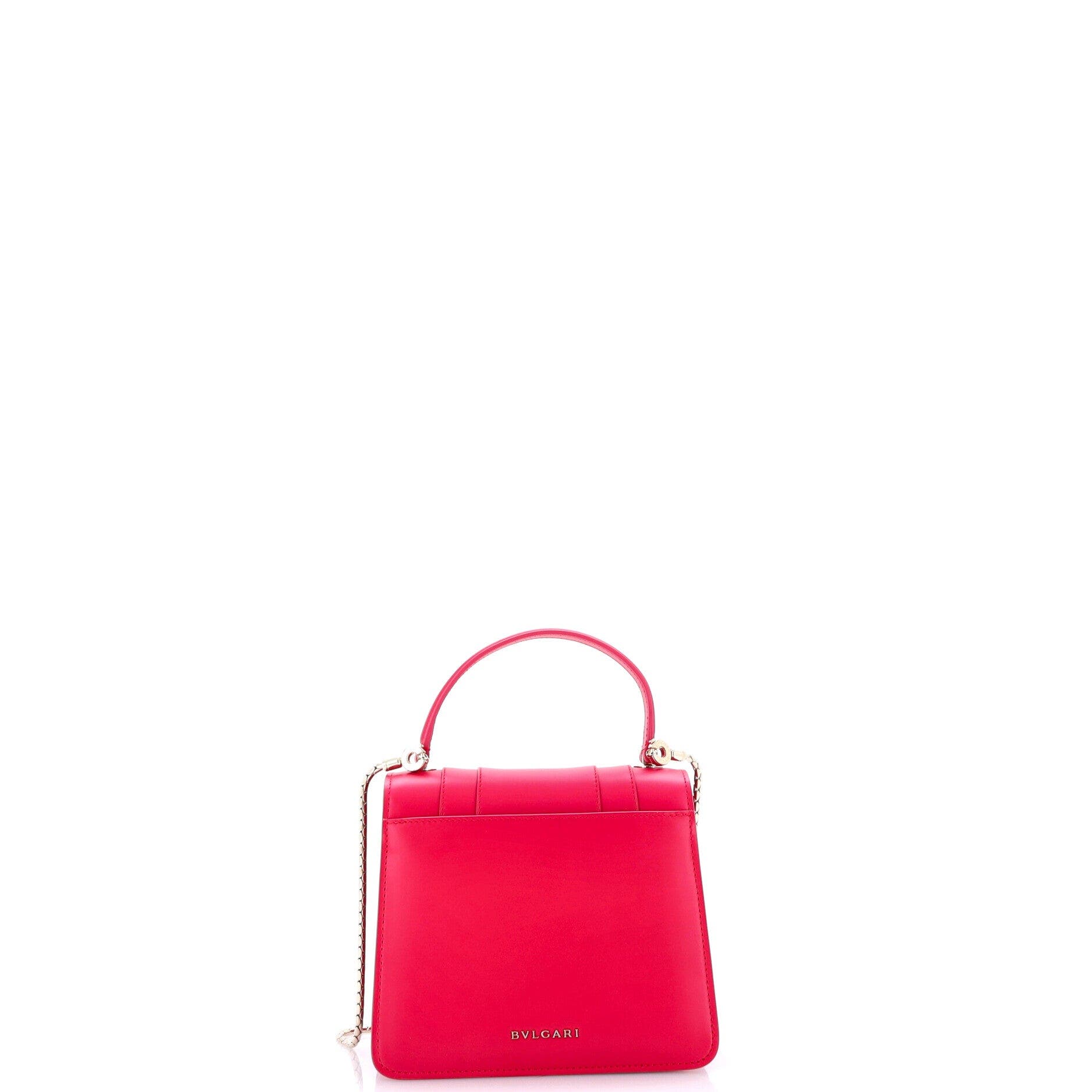 Serpenti Forever Top Handle Bag Leather Small, Alternate, color, Pink