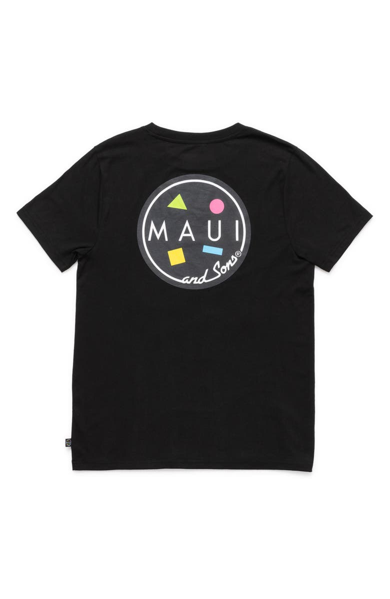 Maui & Sons Cookie Logo Graphic T-Shirt, Alternate, color, Black