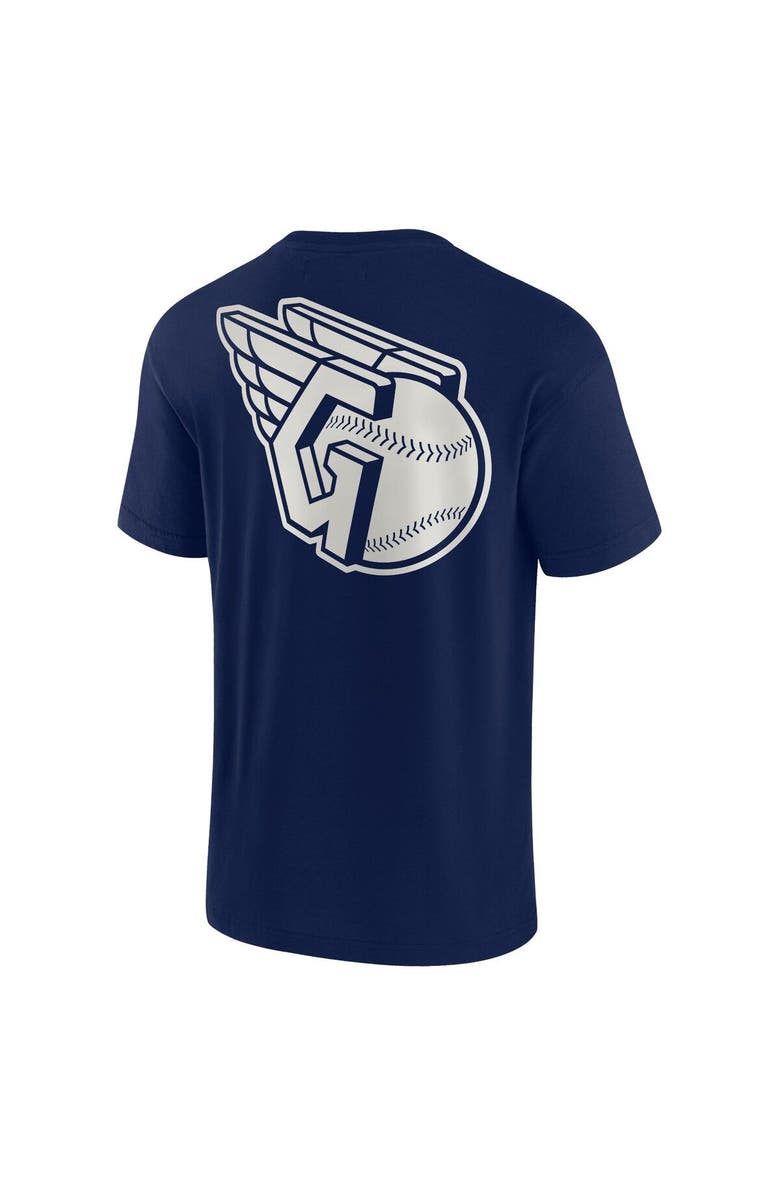 Fanatics Signature Unisex Fanatics Signature Navy Cleveland Guardians Elements Super Soft Short Sleeve T-Shirt, Alternate, color, Navy