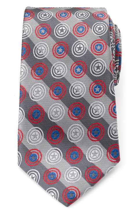 Captain America Shield Stripe Tie