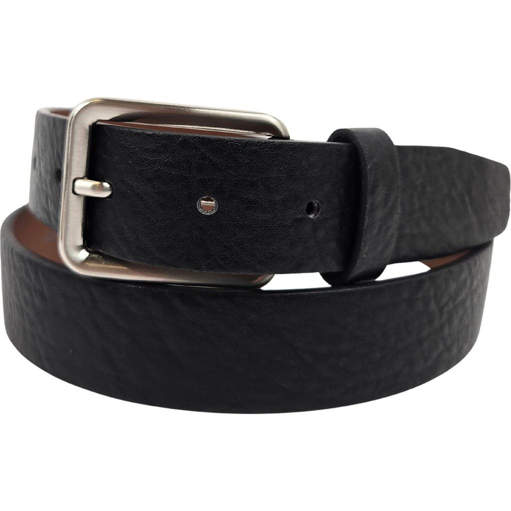 Vince Camuto Tumbled Leather Belt In Black