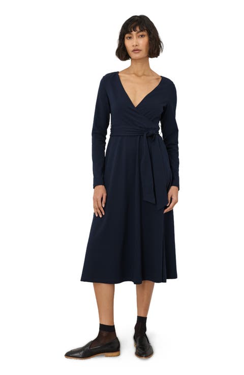 Fit & Flare Wrap Dress Made With Organic Cotton