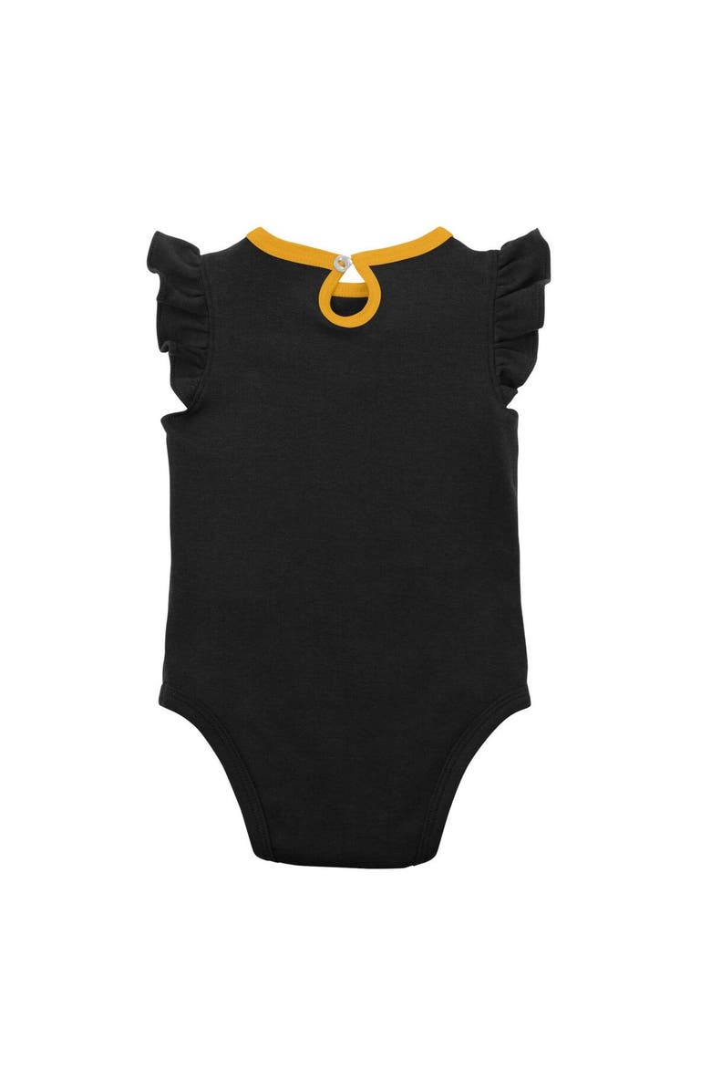Outerstuff Infant Black/Heather Gray Pittsburgh Pirates Little Fan Two-Pack Bodysuit Set, Alternate, color, Black