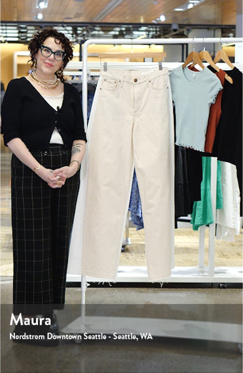 Sofie Two-Tone High Waist Wide Leg Jeans, sales video thumbnail