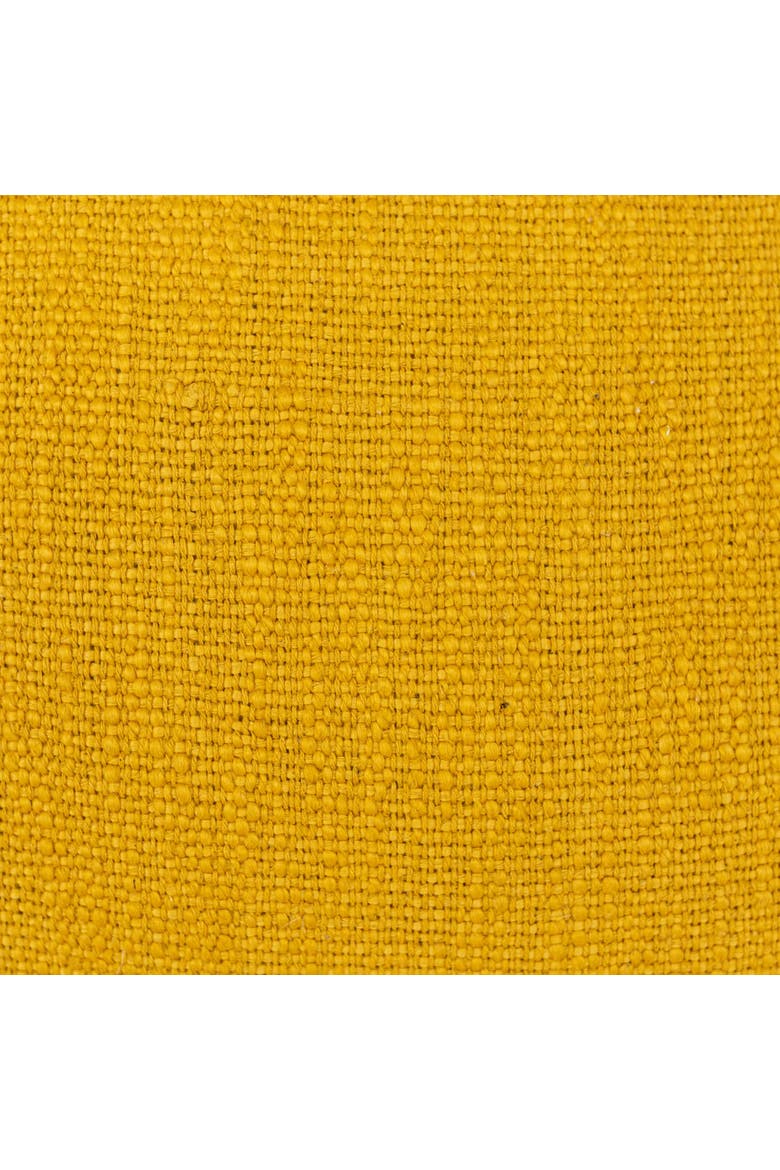 Mustard Handwoven Plaid Cotton Throw Pillow, Alternate, color, Yellow