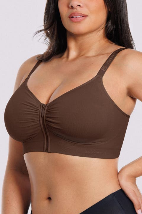 Skin Flow Seamless Front-Zip Wireless Bra
