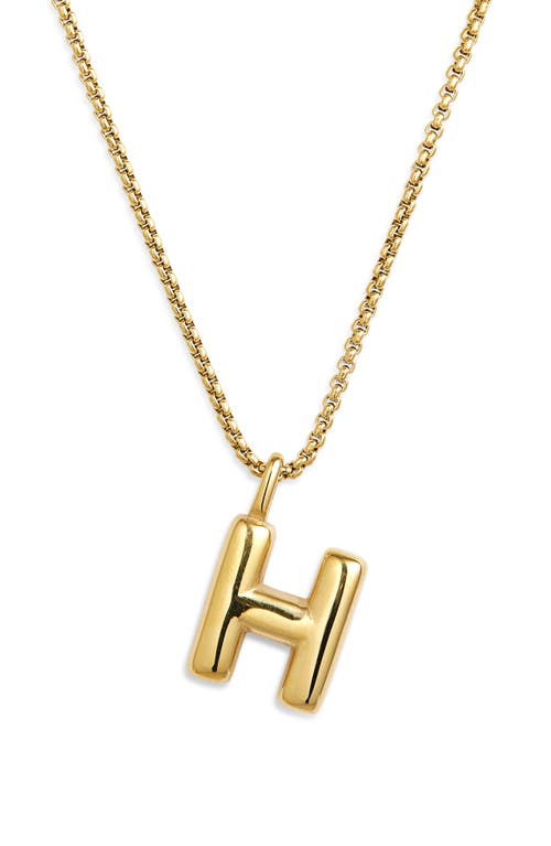 Open Edit Waterproof Bubble Initial Pendant Necklace