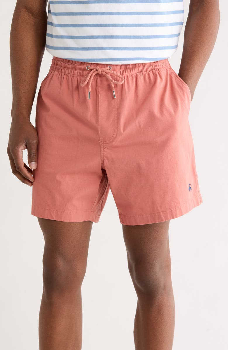 Brooks Brothers Drawstring Shorts, Main, color, Dark Pink