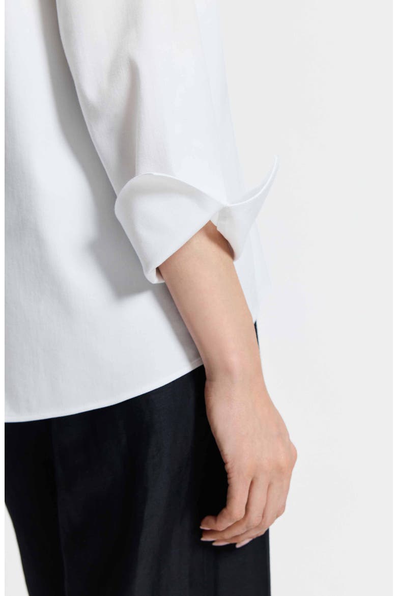 Agnes Split Cuff Popover Blouse, Alternate, color, WHITE