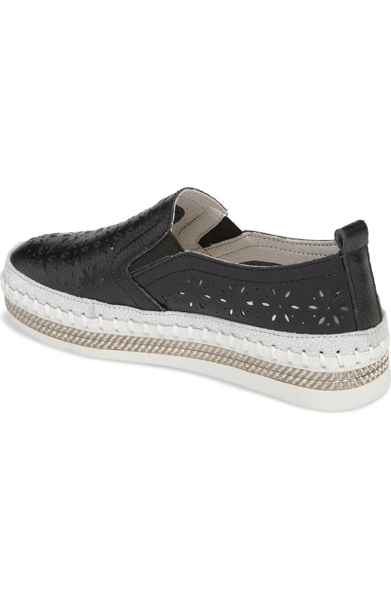 bernie mev. Perforated Slip-On Sneaker, Alternate, color,
