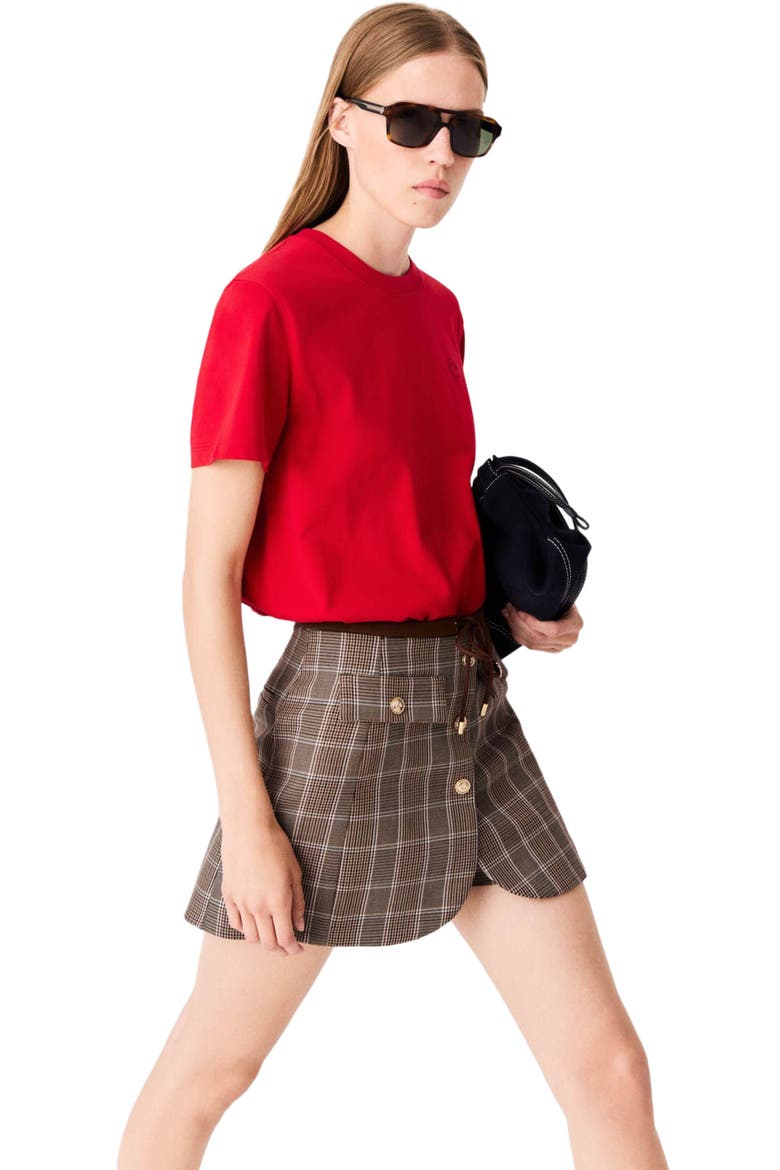 T-shirt with embroidered logo, Alternate, color, Red