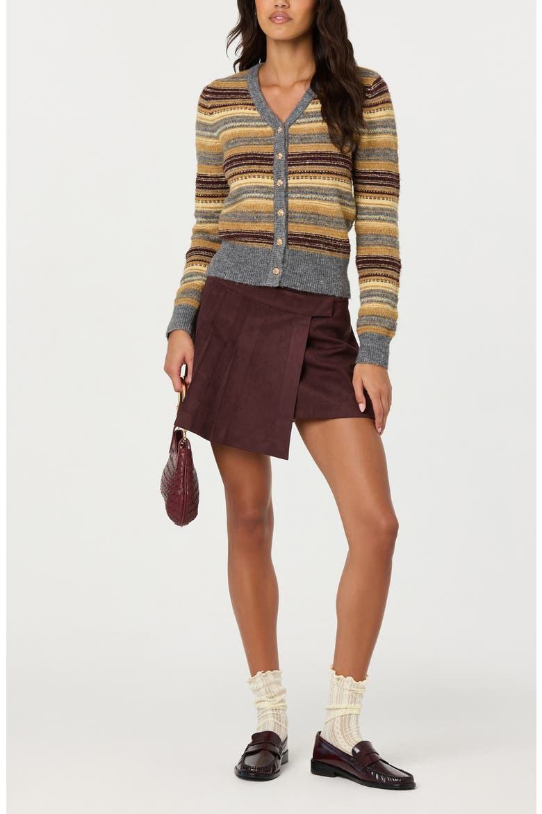 August Stripe Cardigan, Alternate, color, GREY STRIPE