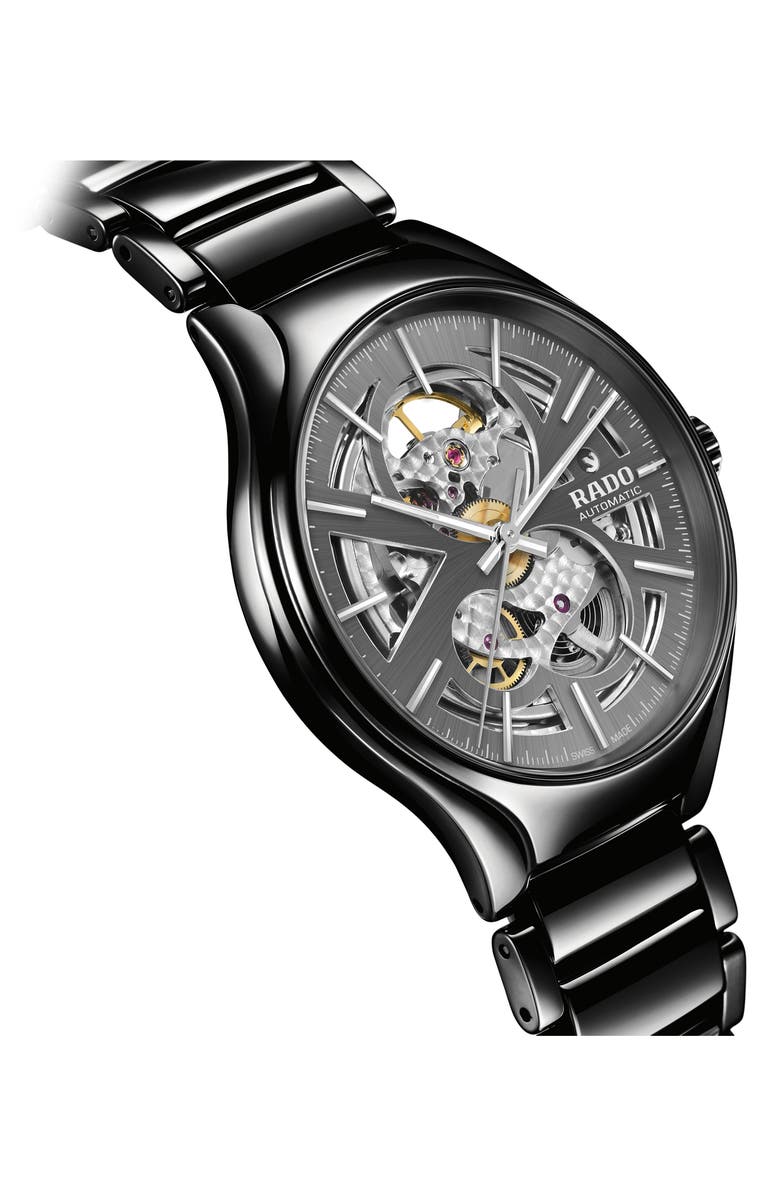 RADO True Open Heart Ceramic Watch, 40mm, Alternate, color,