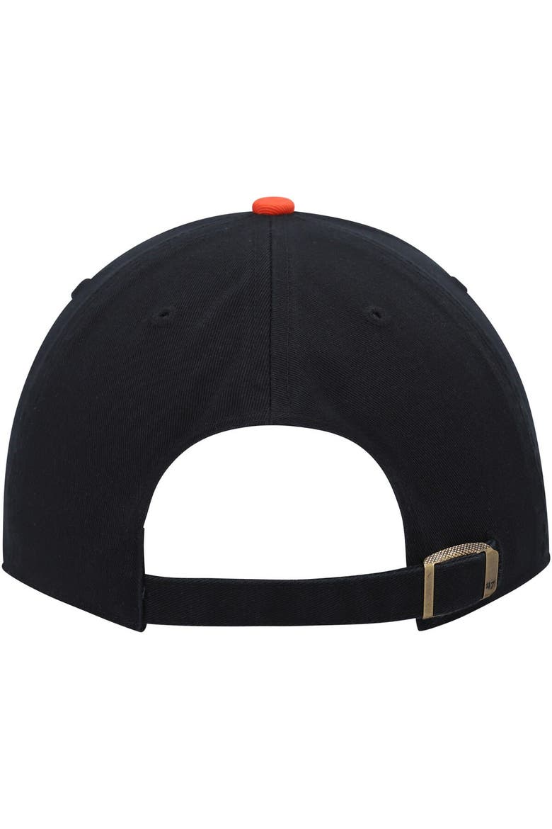 Men's '47 Black/Orange San Francisco Giants Clean Up Adjustable Hat, Alternate, color, Black