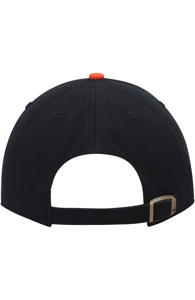 '47 Men's '47 Black/Orange San Francisco Giants Clean Up Adjustable Hat, Alternate, color, Black