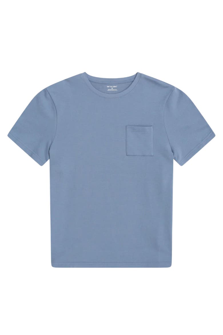 Textured Chest Pocket T-Shirt, Main, color, Blue