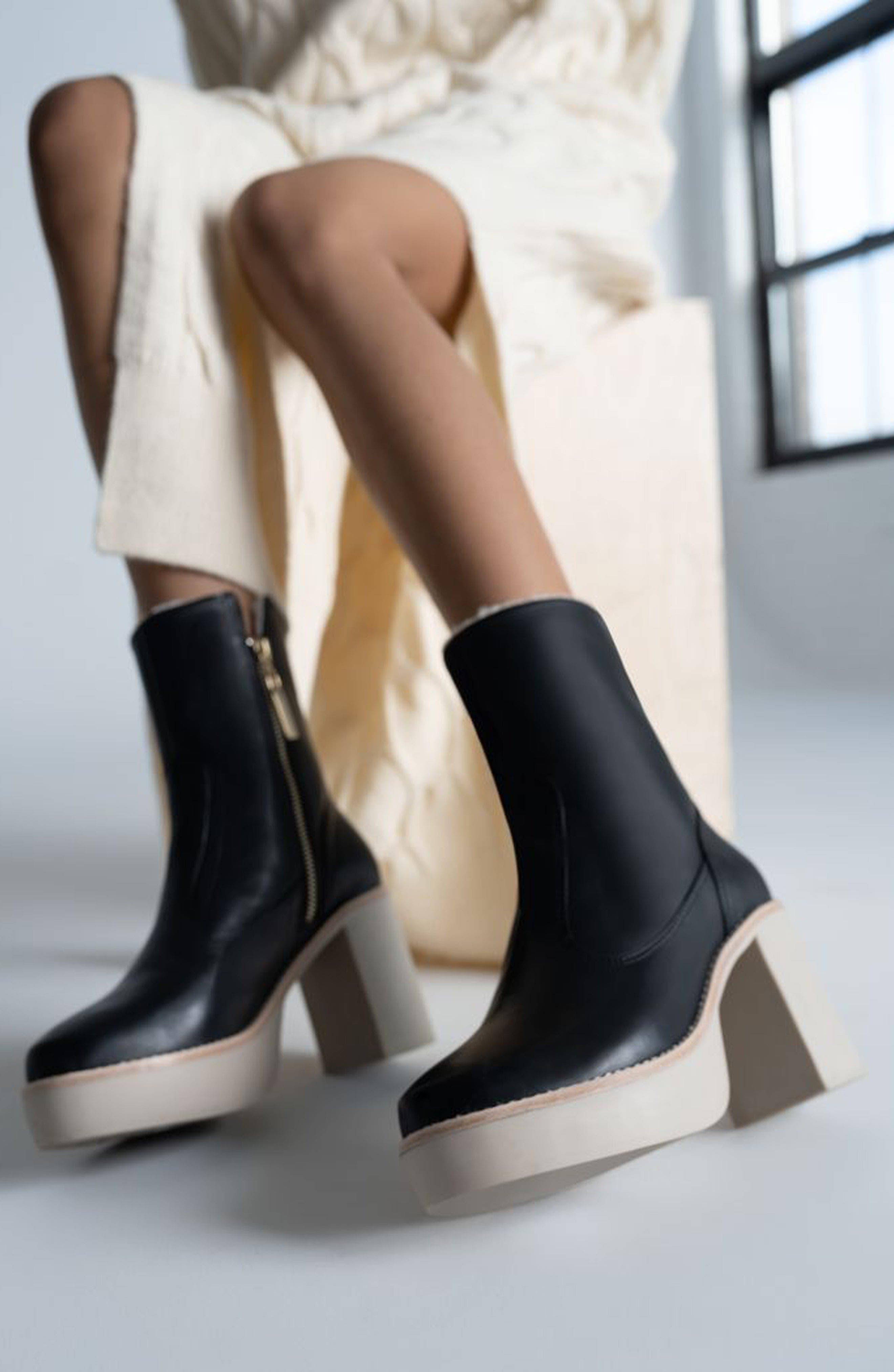 Daniella Shevel Lugg Boot, Alternate, color, Black