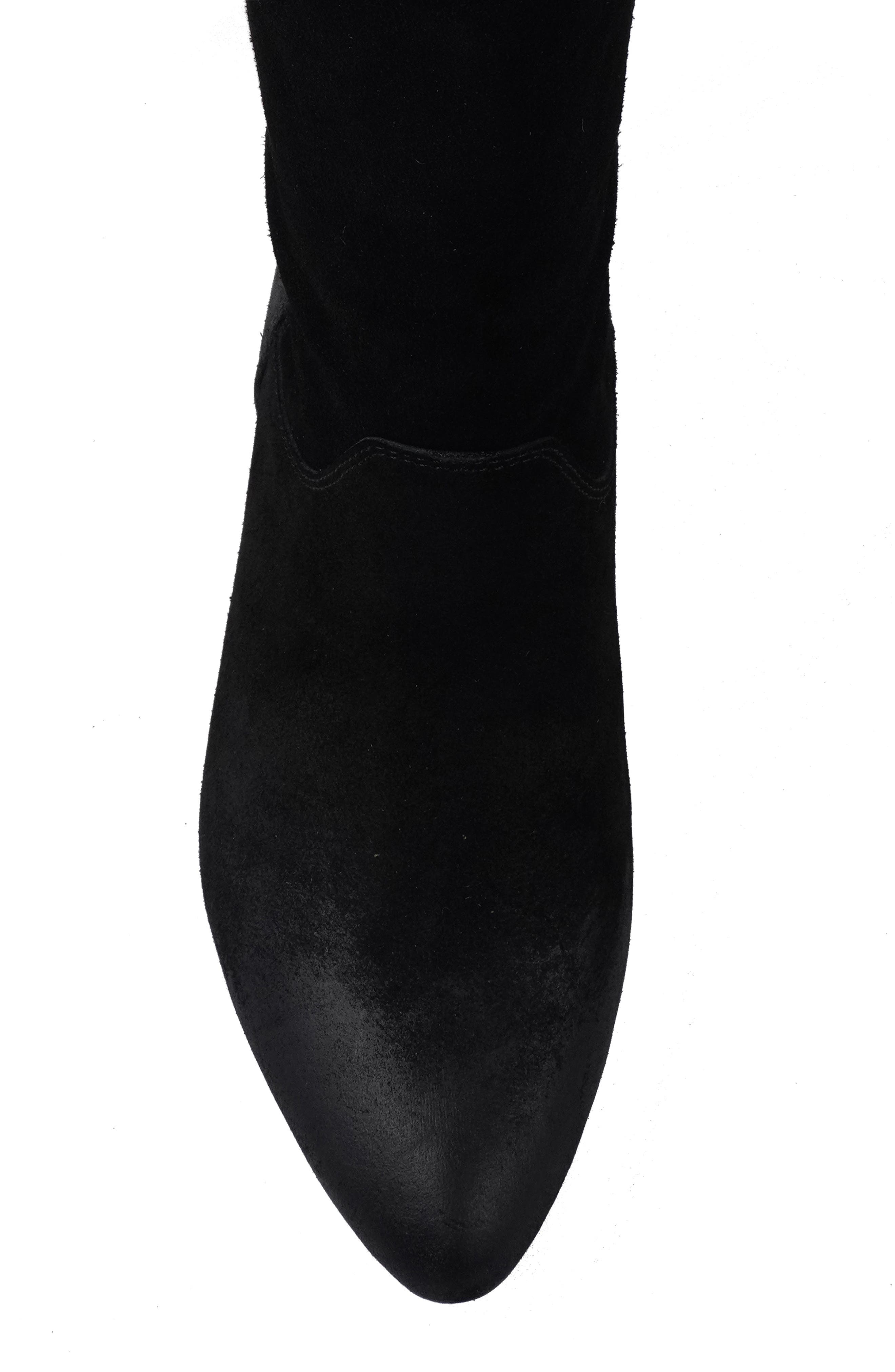 ZIGI Brindle Hidden Wedge Boot, Alternate, color, Black Suede