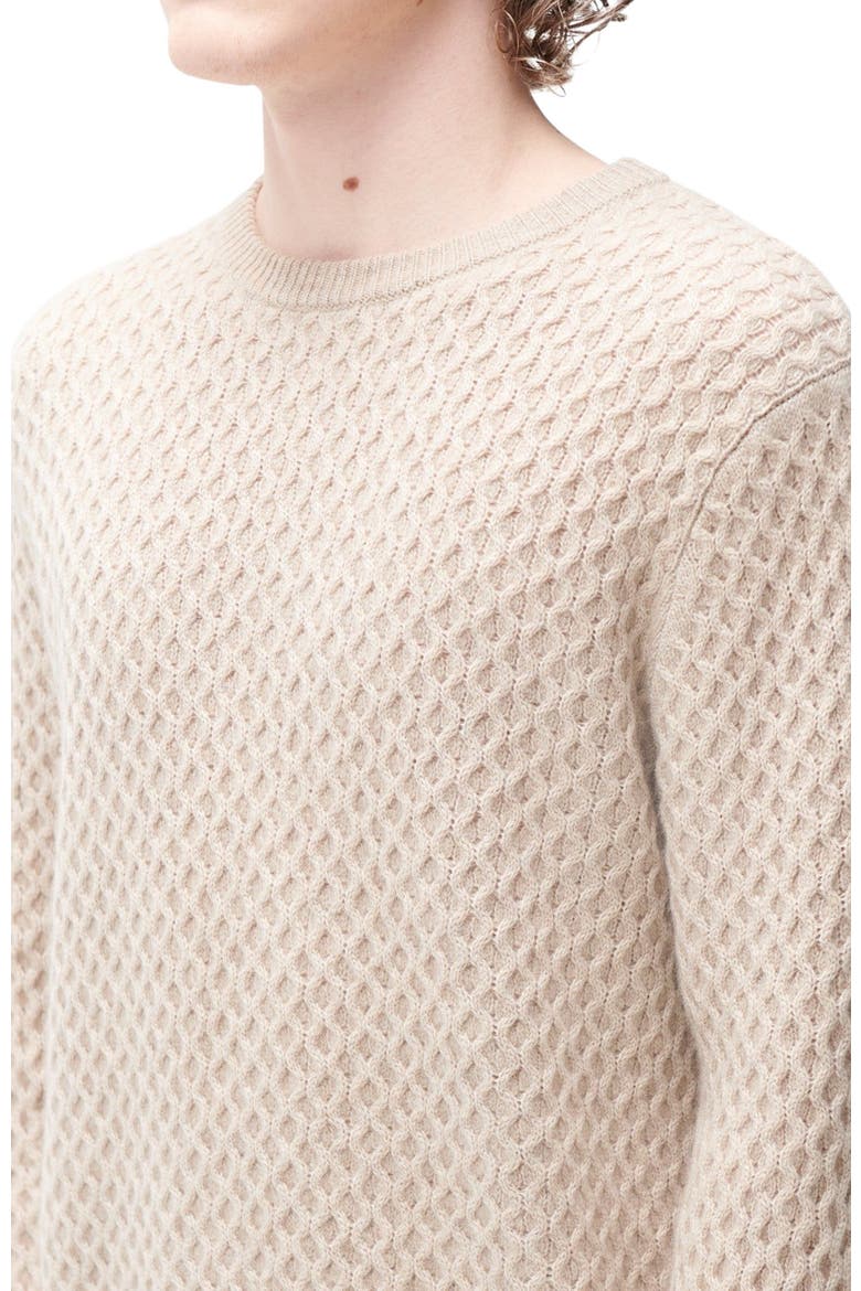 Cable Knit Cashmere Sweater, Alternate, color, warm grey