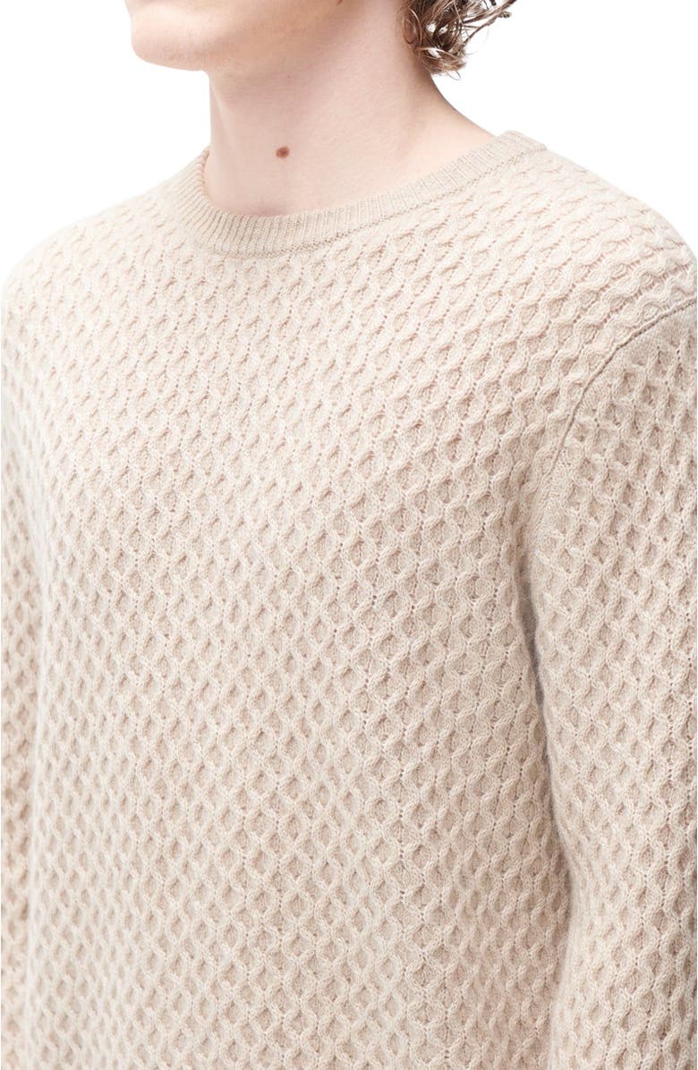 GOBI Mongolian Cashmere Cable Knit Cashmere Sweater, Alternate, color, Warm Grey