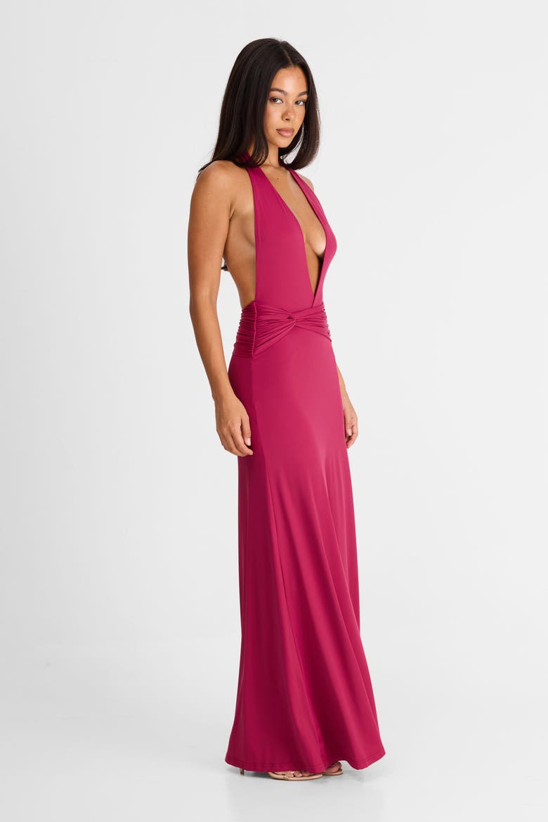 Antoinette Maxi Dress, Alternate, color, Berry