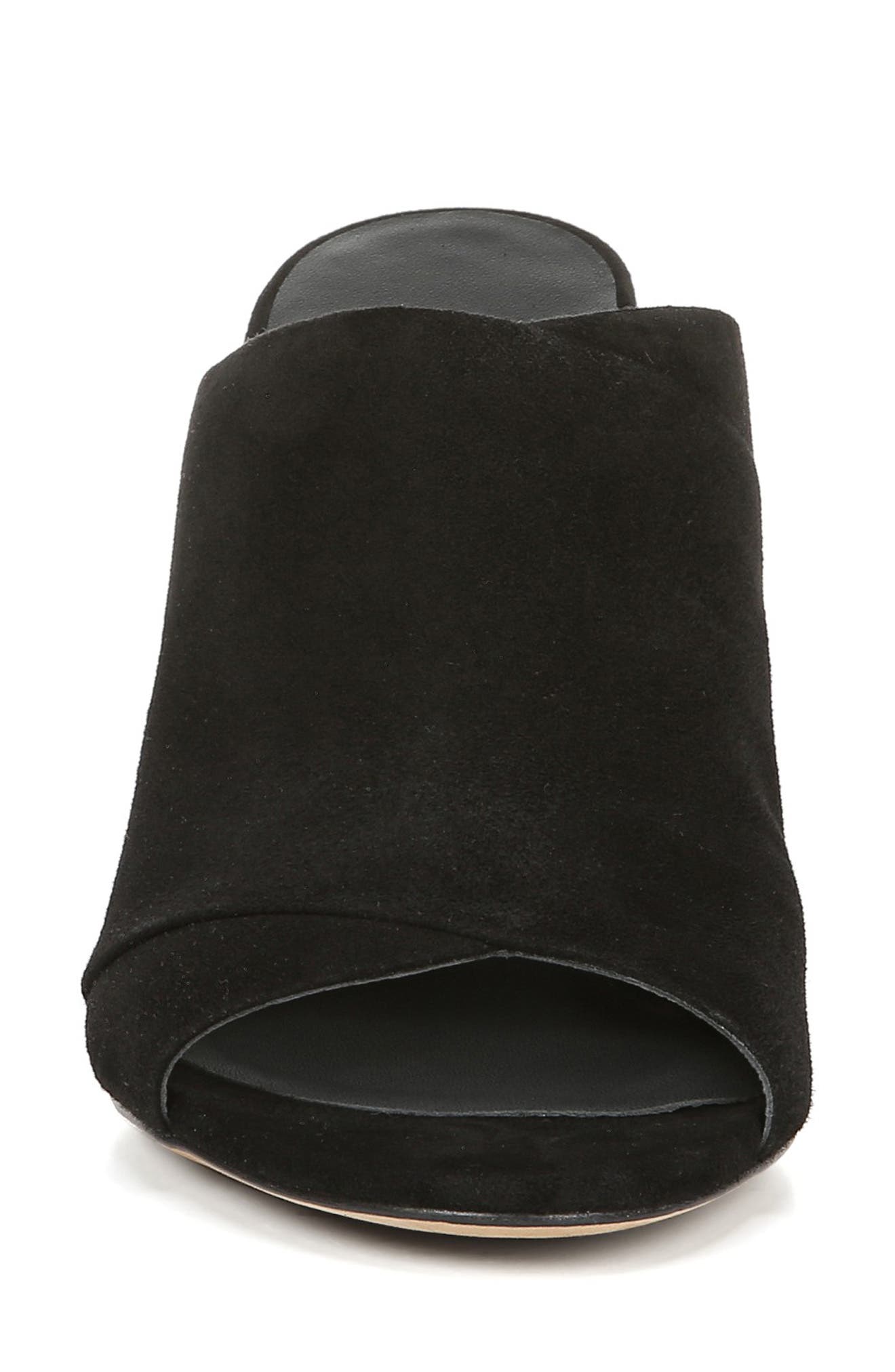 Heath Cross Strap Sandal, Alternate, color, BLACK SUEDE