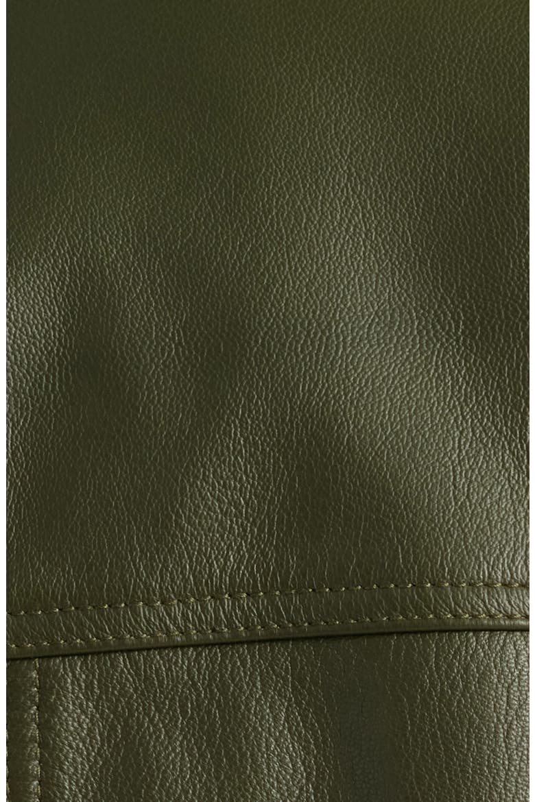 Lokis Leather Jacket, Alternate, color, OPEN GREEN