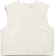 MANGO Texture Sleeveless Crop Top