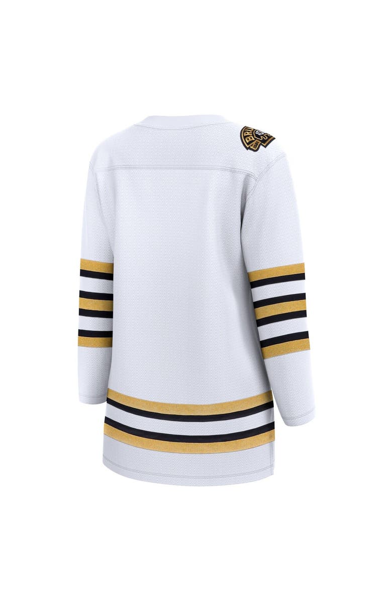 FANATICS Women's Fanatics Branded  White Boston Bruins 100th Anniversary Premier Breakaway Jersey, Alternate, color, 