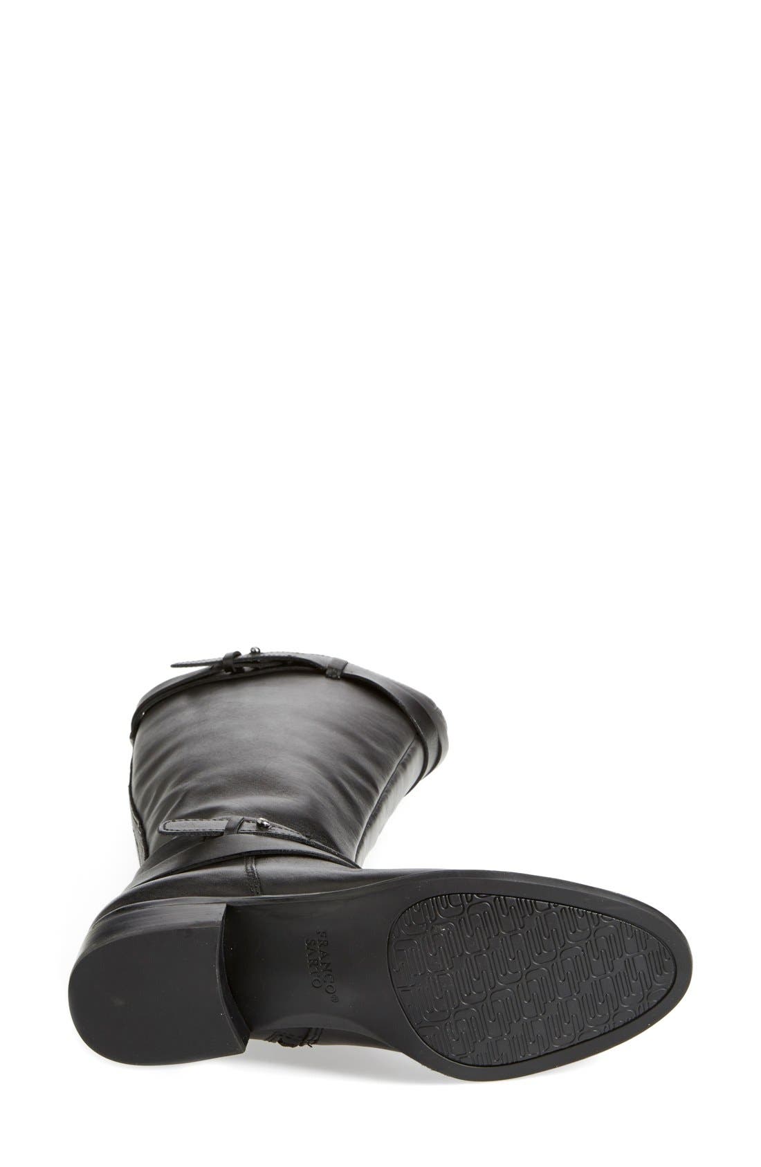 'Canary' Leather Riding Boot, Alternate, color, BLACK