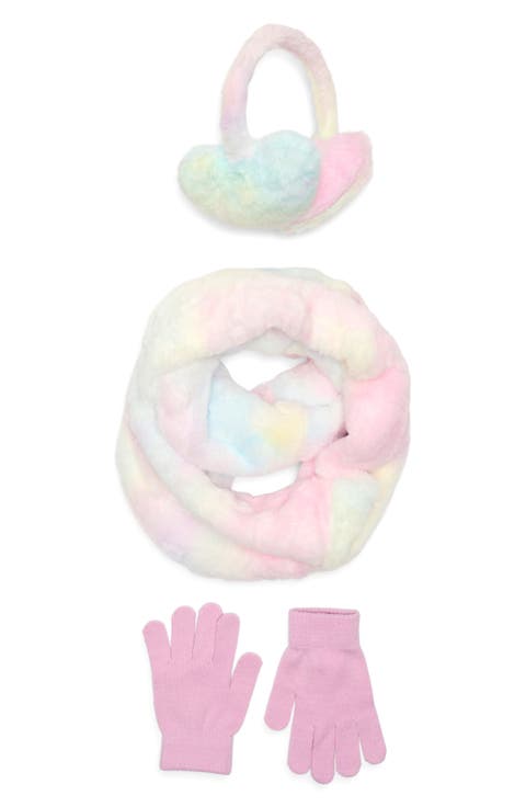 Kids' Earmuffs, Scarf & Gloves Set