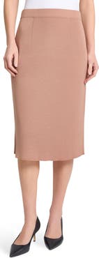 Misook Charm Straight Knit Skirt